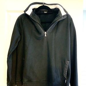 Hugo boss double collar hooded sweatshirt